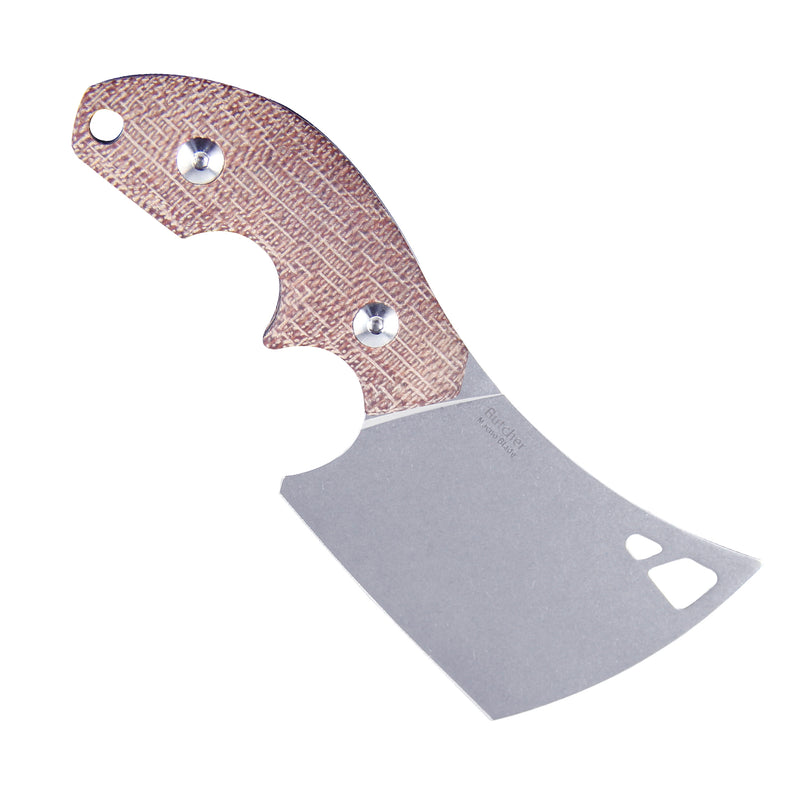 Kizer Butcher Fixed Blade Knife Micarta Brown 1039 (2.44" Stonewash)