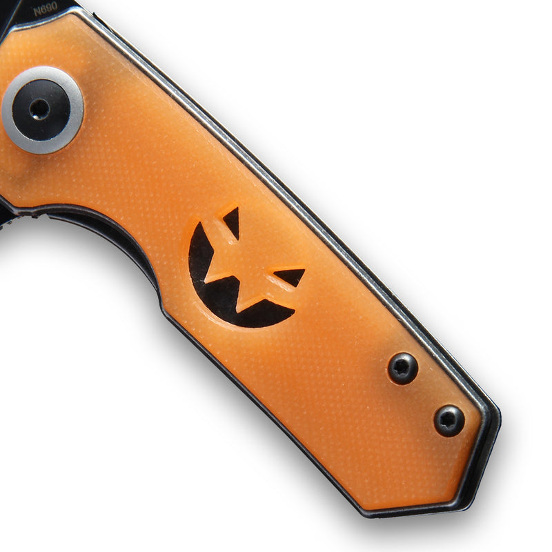 Kizer Friday Club | Halloween Lieb | 2.375" N690 Blade | Orange & Black G10 Handle | V2541KFC