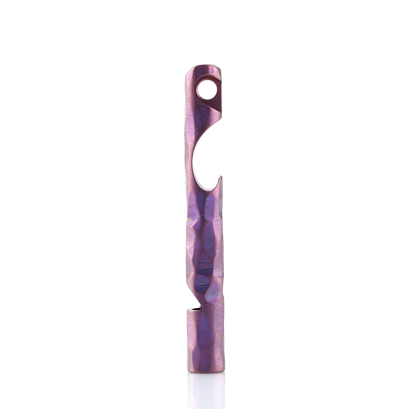 Kizer Siren 1 EDC Whistle Bottle Opener Keychain Purple Titanium T106A3