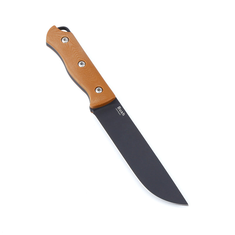 Kizer Bush Fixed Blade Knife G-10 Brown 1034A2 (4.76'')