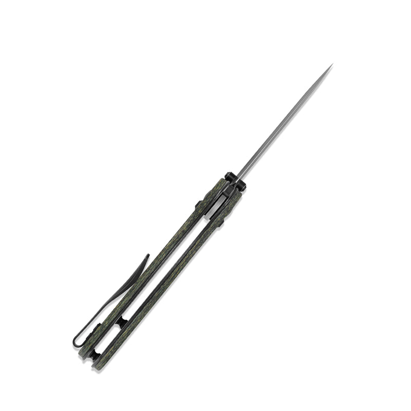 Kizer Azo Drop Bear 20CV Blade Clutch Lock Fatcarbon Ki3619A1 (2.97" Black Stonewash)
