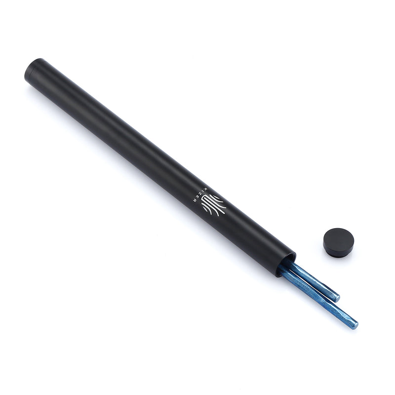 Kizer Textured Titanium Chopsticks Blue Anodized T309A2