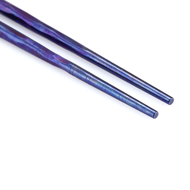Kizer Textured Titanium Chopsticks Purple Anodized T309A3 Purple