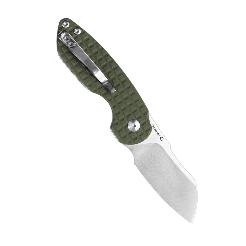 Kizer October Mini Liner Lock Knife Green G-10 (2.54" Stonewash) V2569C1