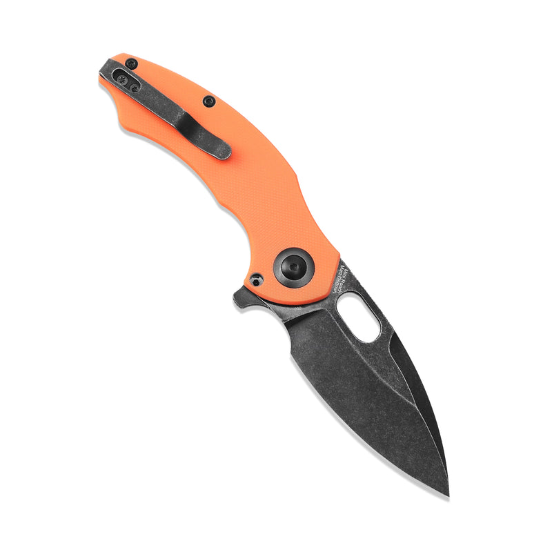 Kizer Friday Club | Mini Roach | 2.99" 154CM Blade | Orange G10 Handle | V3477KFC1