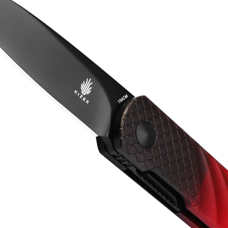 Kizer Friday Club | Feist | 2.875" 154CM Blade| Aluminum Handle| Front Flipper Knife | V3499KFC7