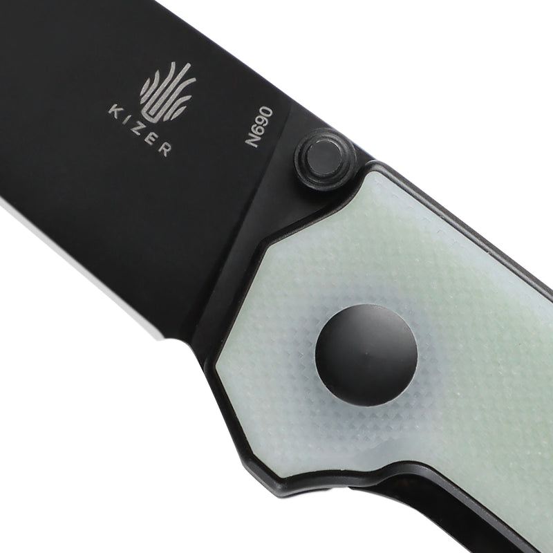 Kizer Domin Mini Liner Lock Knife G10 Natural V3516N7
