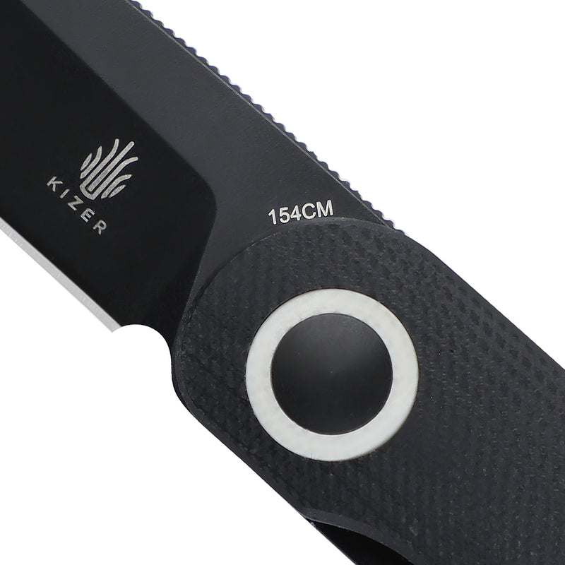 Kizer Azo Squidward Liner Lock Knife Black G-10 (2.81" Black) V3604C2