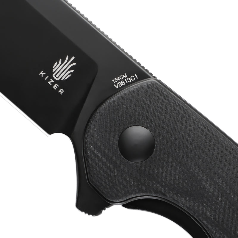 Kizer Cozy Liner Lock Knife G10 Black V3613C1