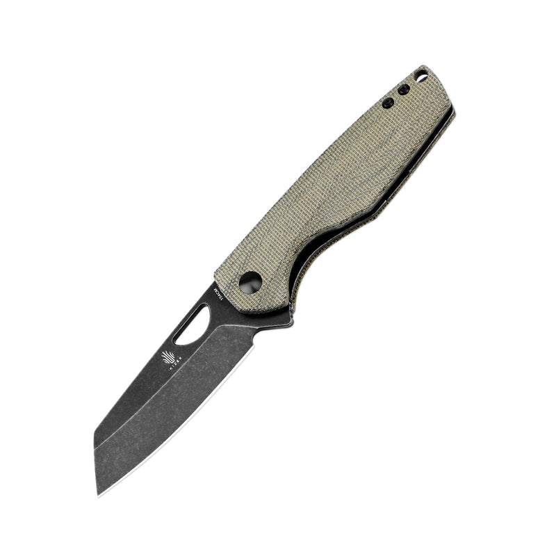 Kizer Sparrow 154CM Blade Liner Lock Micarta Handle V3628C2 (2.99" Black Stonewash)