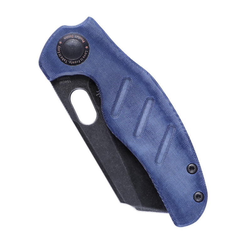 Kizer Sheepdog Liner Lock Knife Blue Denim Micarta V4488C2 (3.25" Black SW)