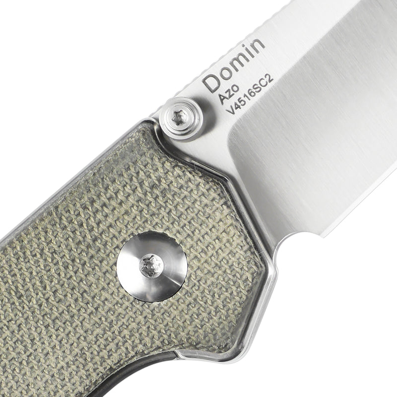 Kizer Domin Liner Lock Knife Green Micarta V4516SC2
