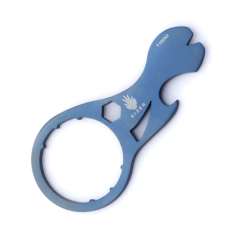 Kizer Deadfish Pocket Tool Titanium Blue T102A2
